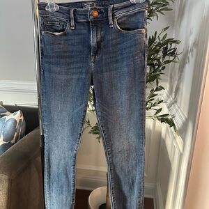 Abercrombie & Fitch Mid-Rise Super Skinny Ankle Jeans